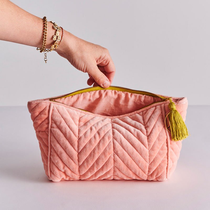 Tuscan Sunset Velvet Toiletry Bag One Size