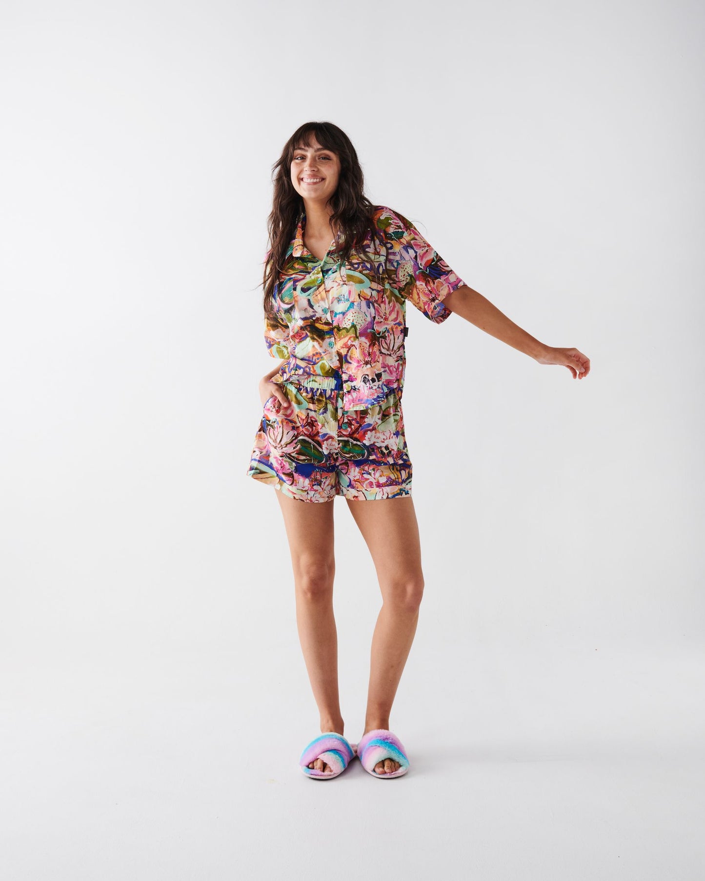 Kezz Brett Waterlily PJ Set