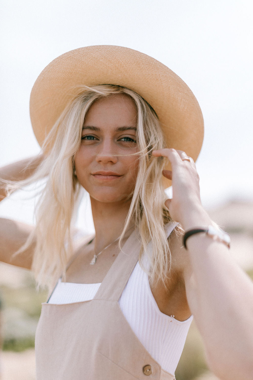 Panama Hat Fedora Sand