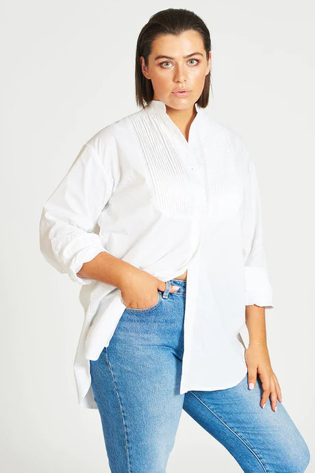 Shirty The Boyfriend Shirt Tuxedo White