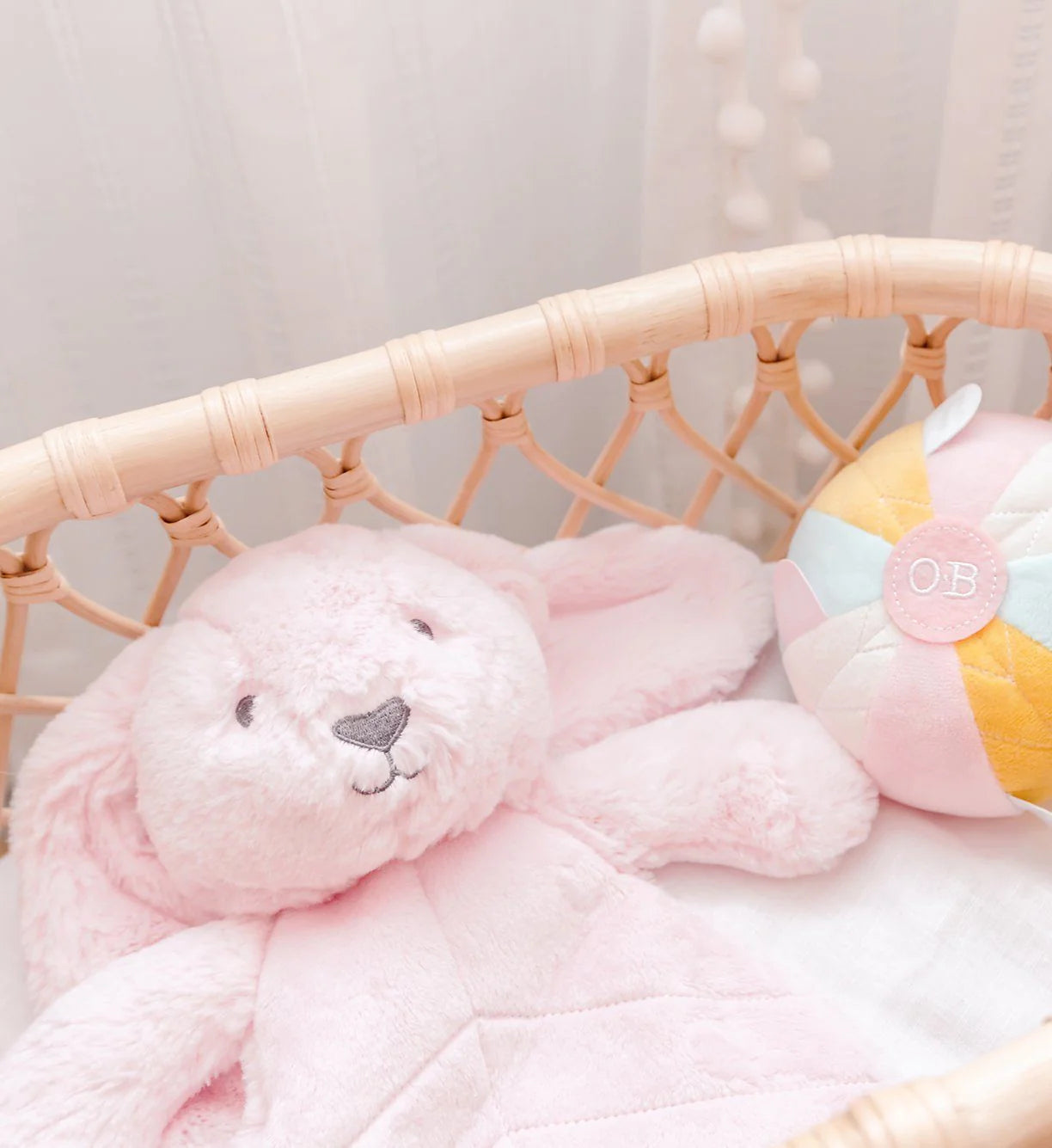 OB Betsy Bunny Baby Comforter Toy