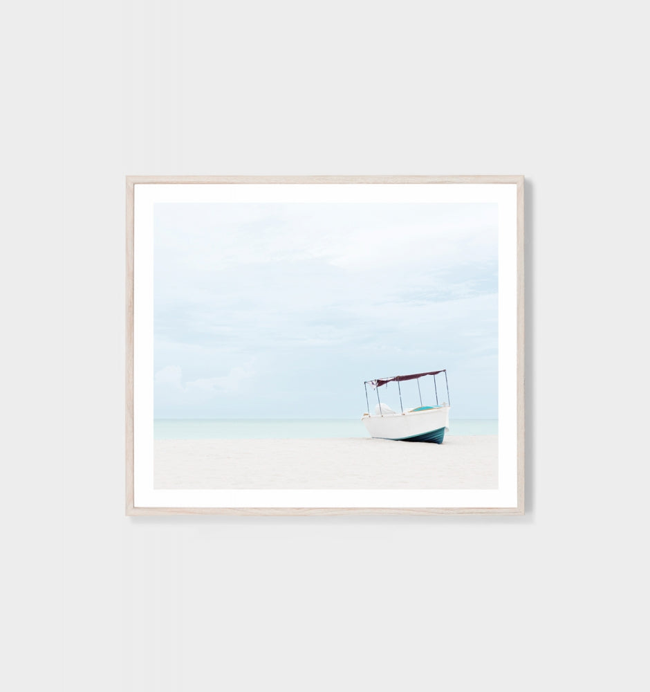 Framed Print Secluded Beach