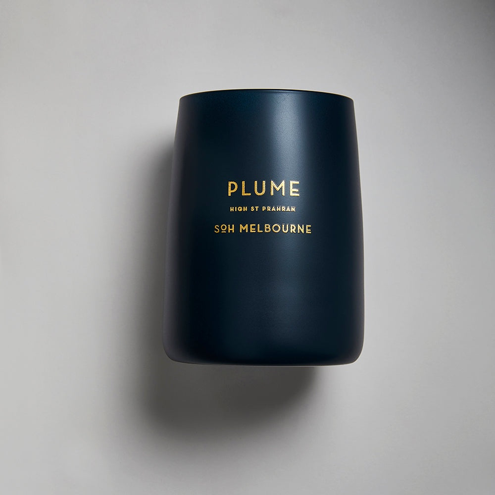 SOH Plume Navy Candle