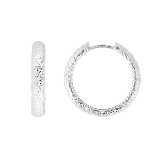 Fairley Antique Silver Maxi Hoops