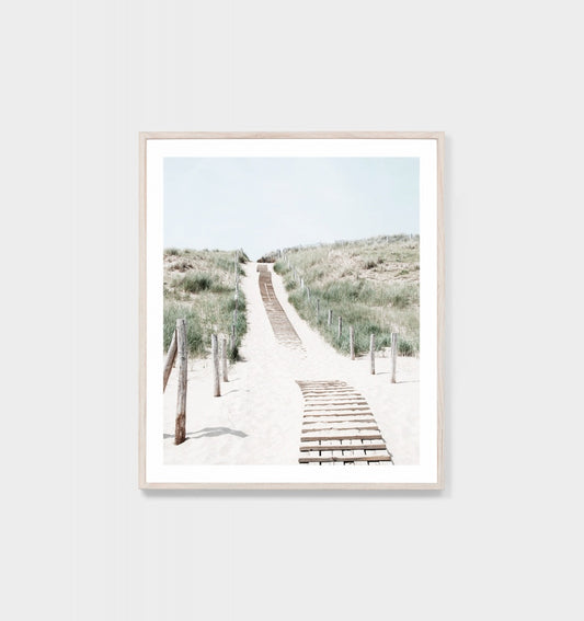 Framed Print Beach Pathway 88x103